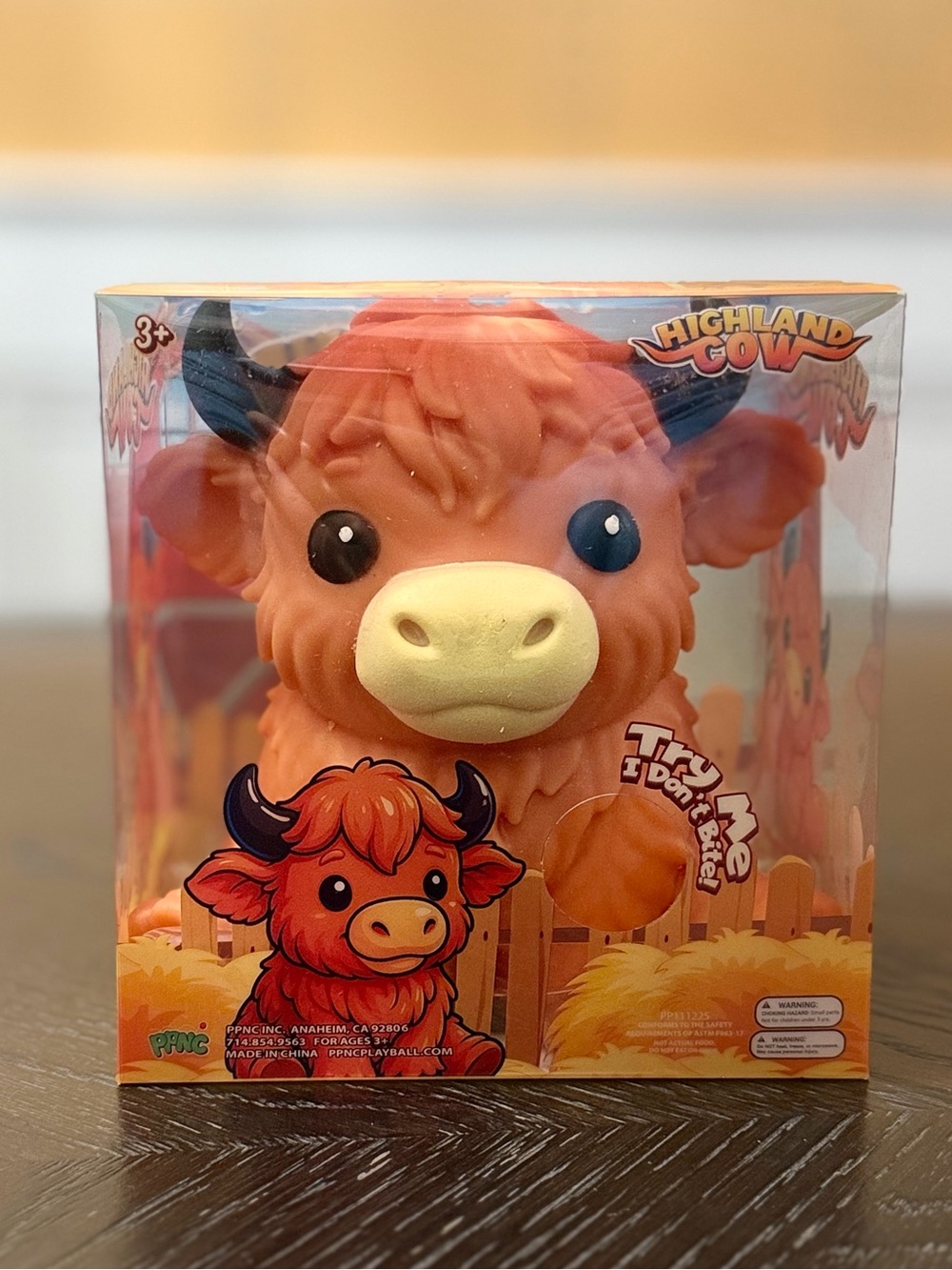 Highland Cow Squeezable Squishy Fidget Toy Viral